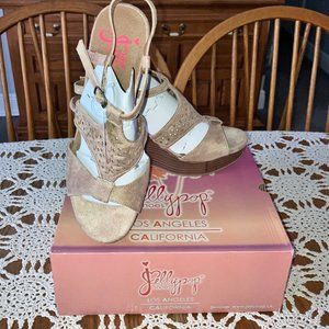 New with Box Women’s Sz. 11M JellyPop Comfort Fit Strappy Wedge Camillah Shoes